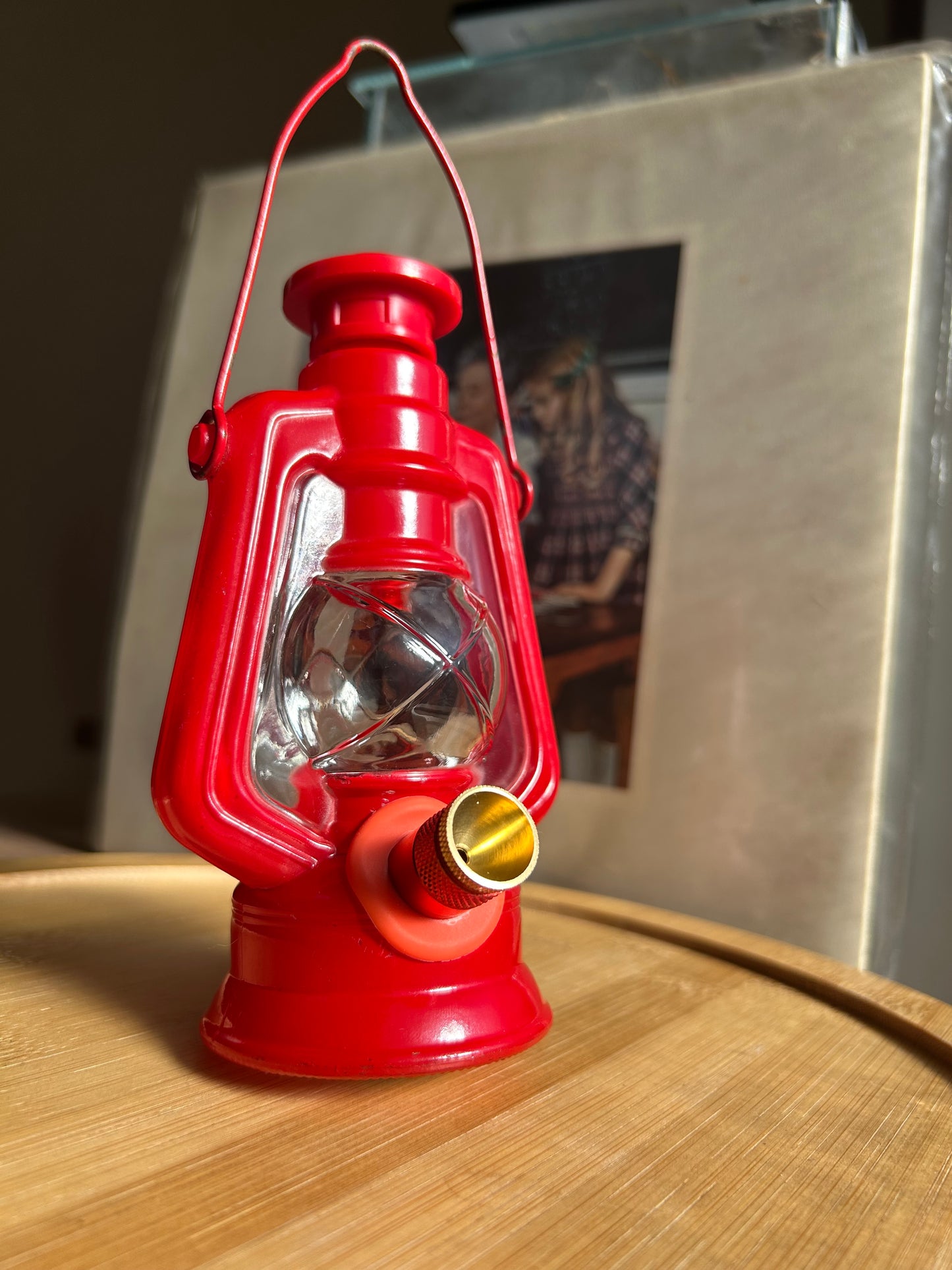 avon vintage red lantern