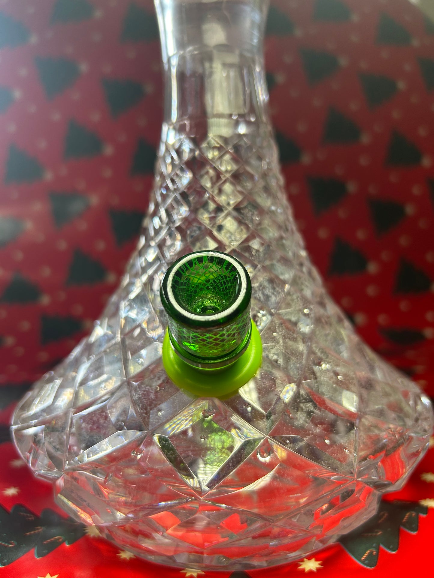 1930s stuart crystal mushroom