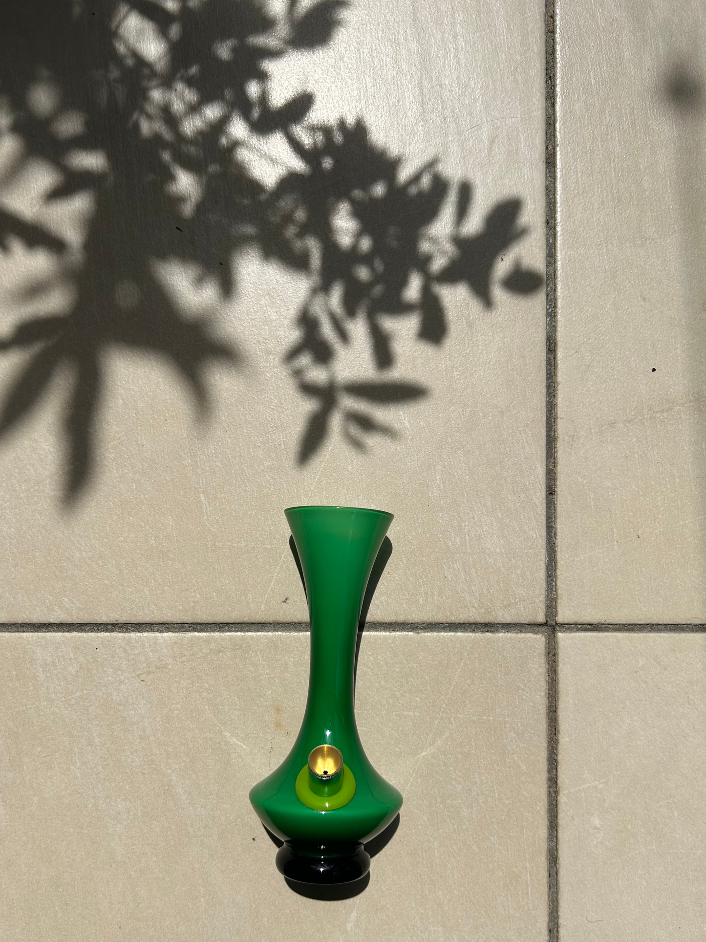 Midcentury Scandinavian green vase