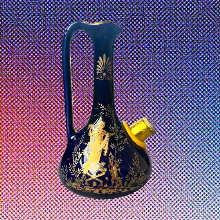 hellas vase 24k gold