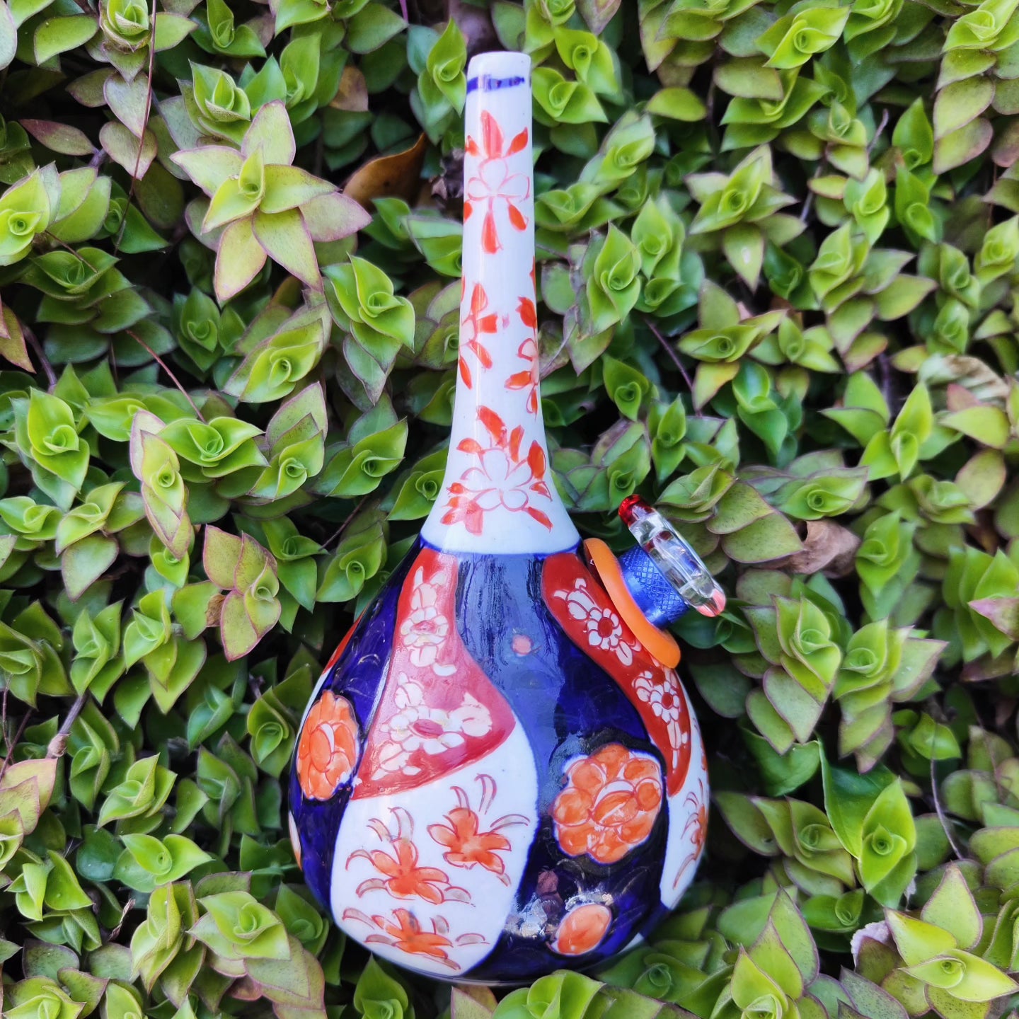 19th century ~1840s japanese meji era inari vase bong