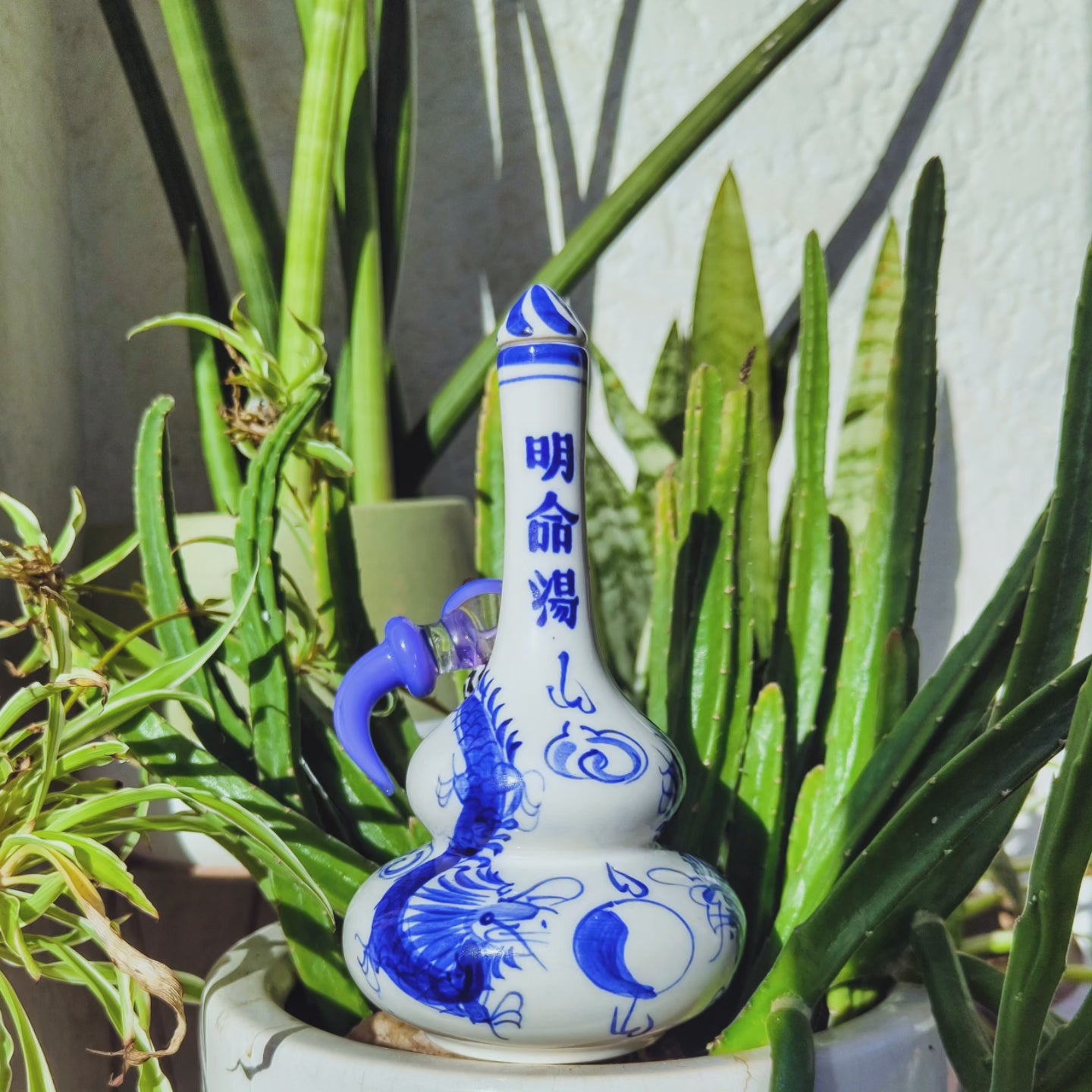 vintage japanese sake dragon bong