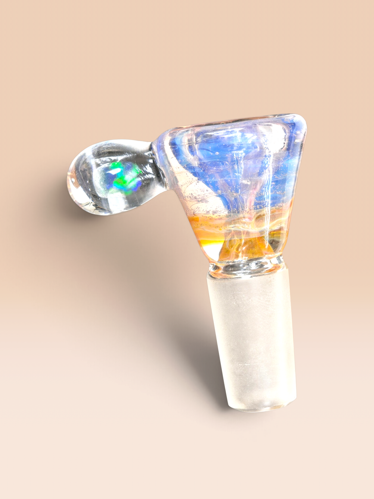 opal handled hand blown 14mm bowl