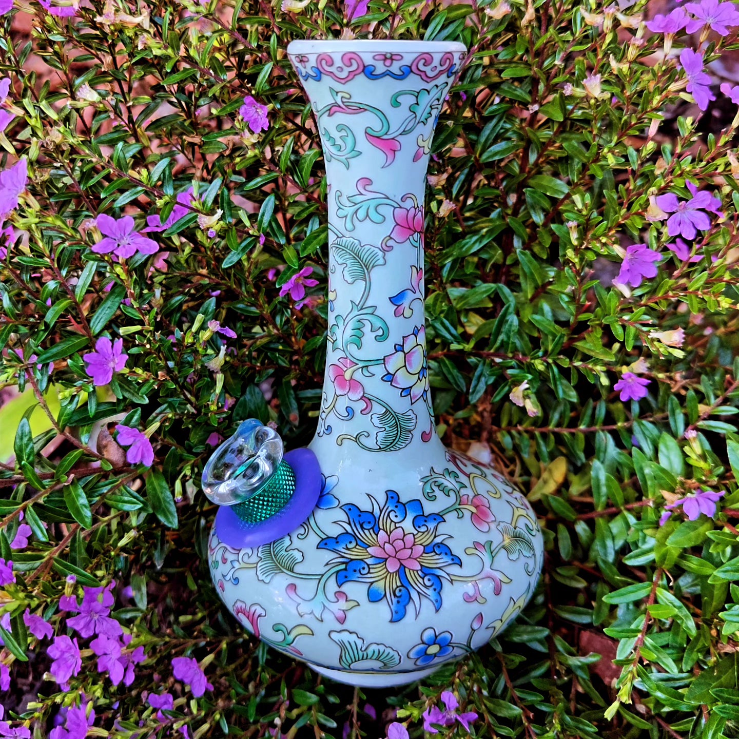 antique chinese qianling dynasty enamel vase bong