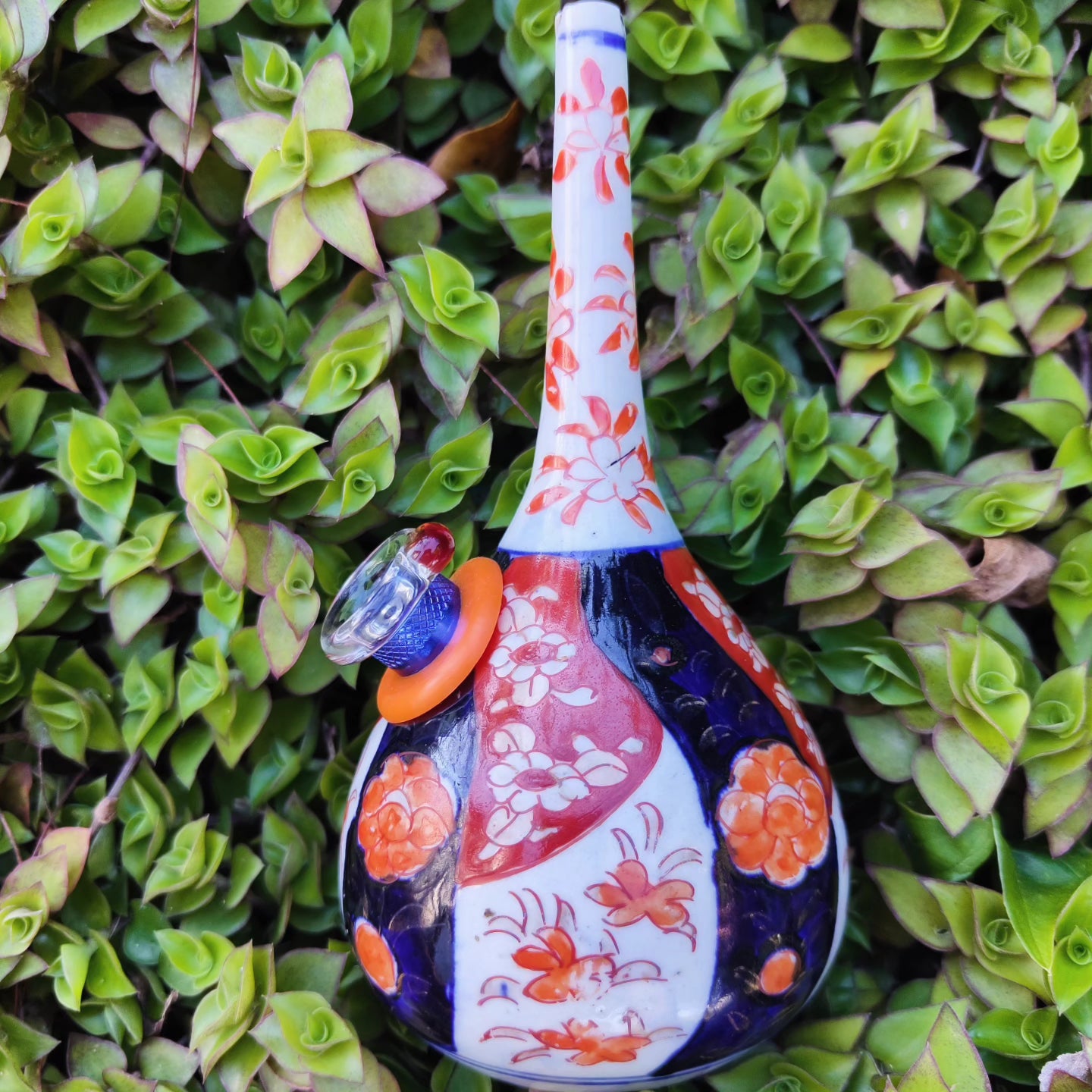 19th century ~1840s japanese meji era inari vase bong