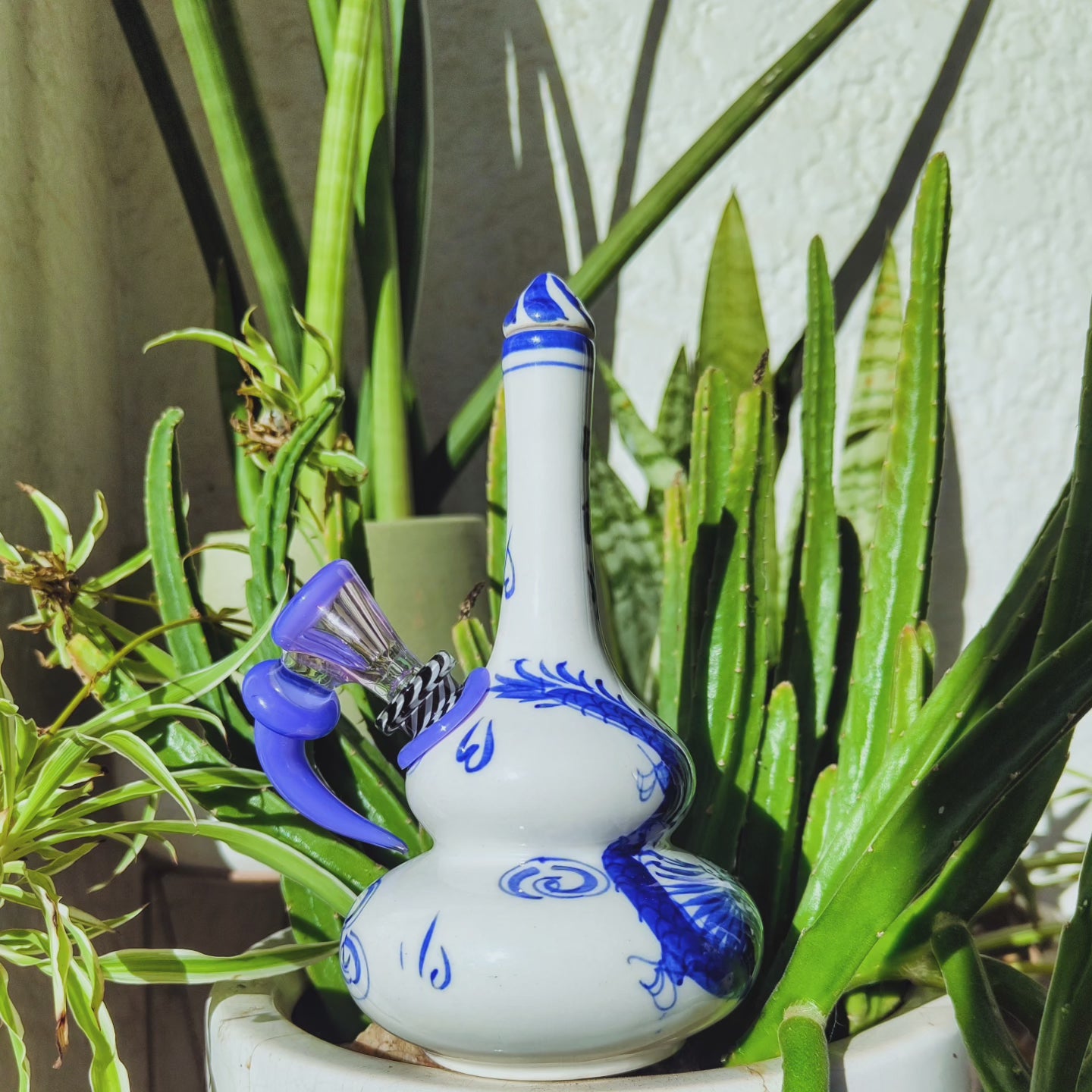 vintage japanese sake dragon bong