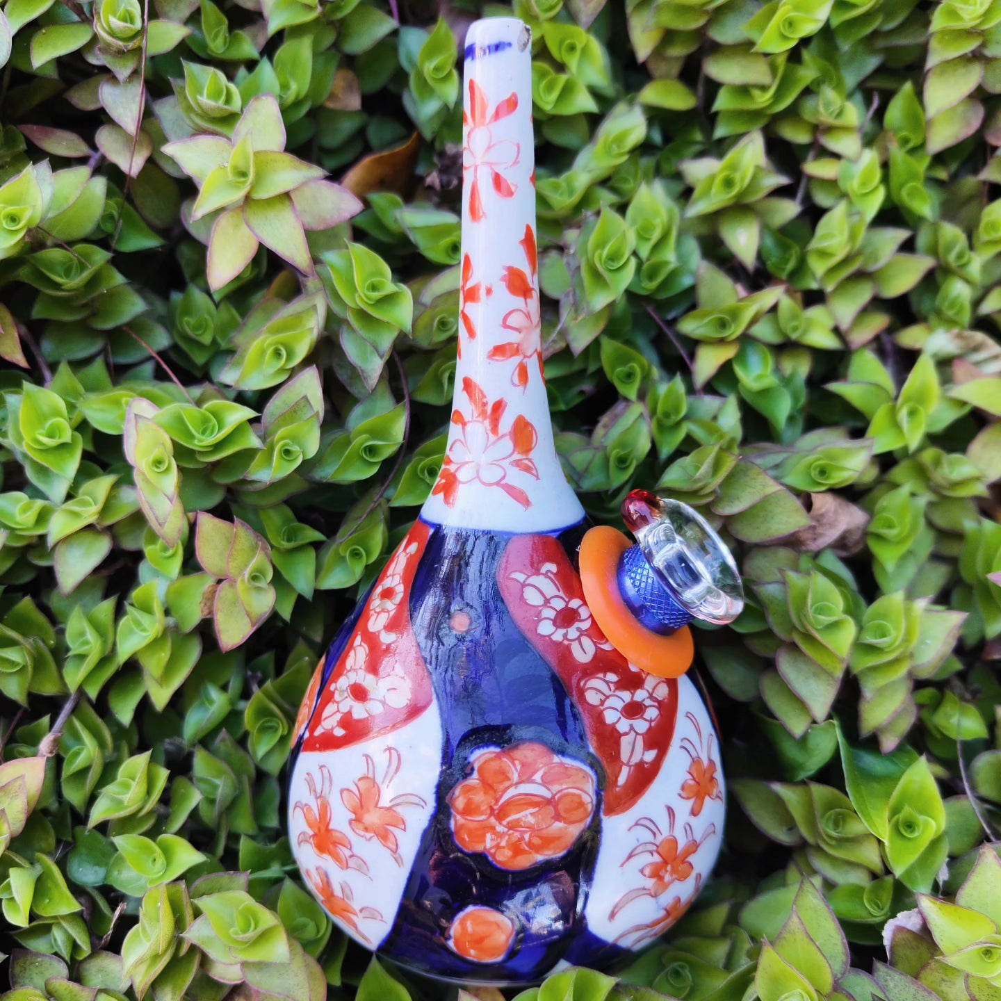 19th century ~1840s japanese meji era inari vase bong