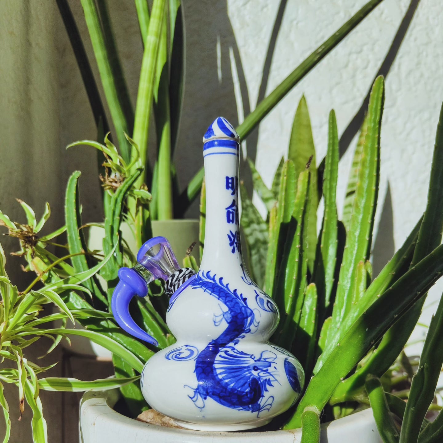 vintage japanese sake dragon bong