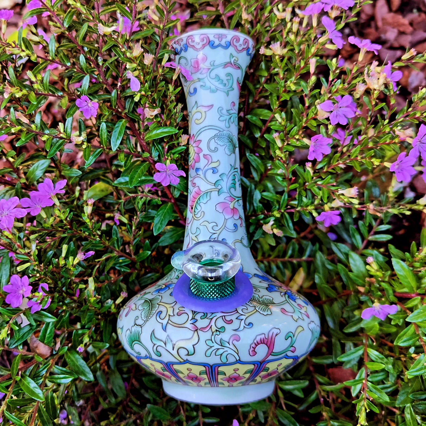 antique chinese qianling dynasty enamel vase bong