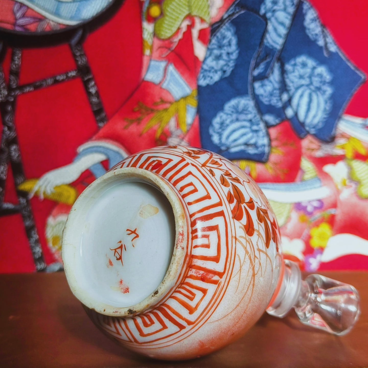 incredibly early (1800's) signed japanese edo period kutani vase
