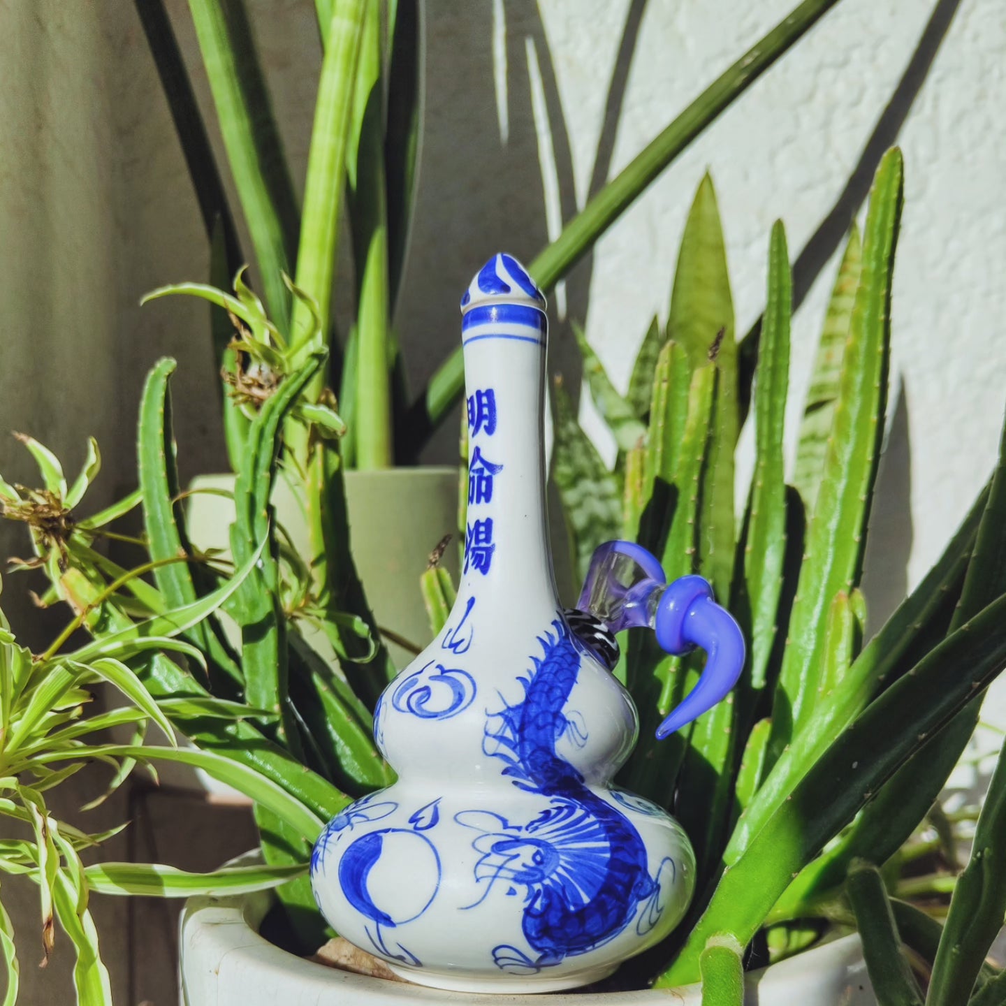 vintage japanese sake dragon bong