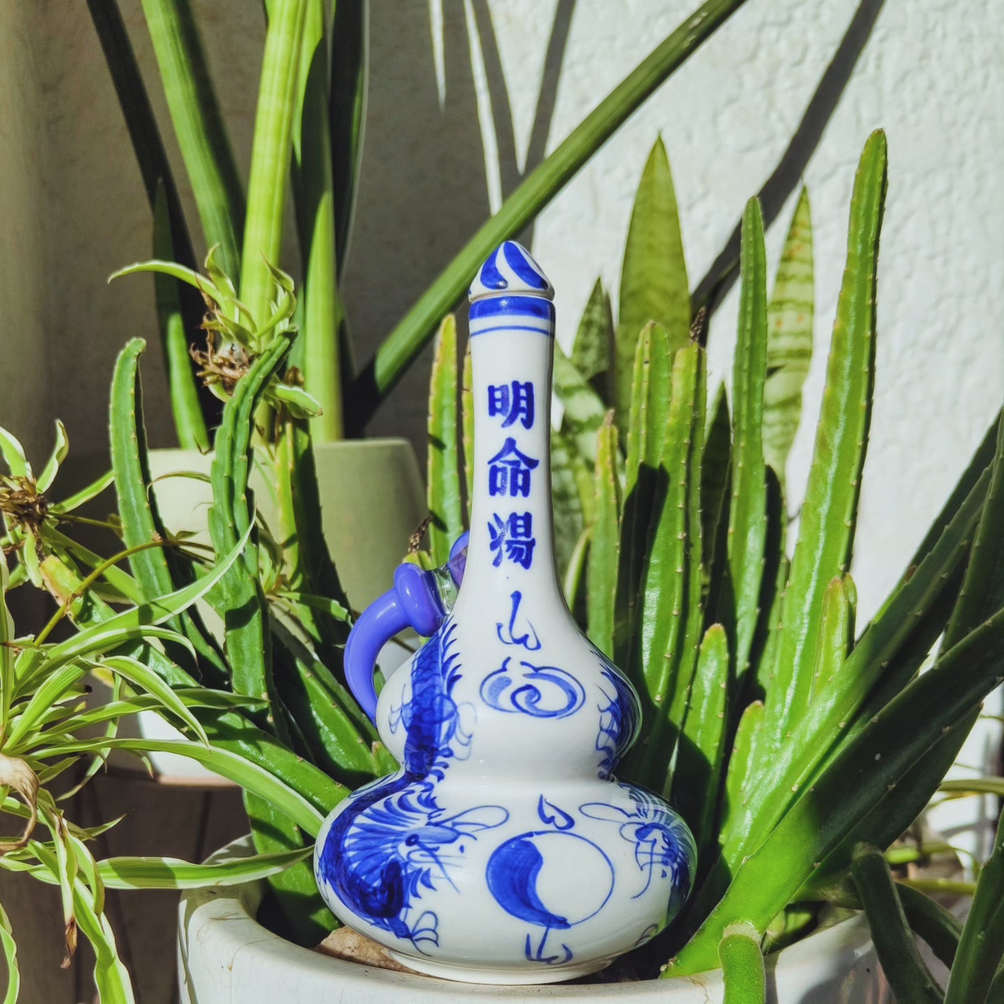 vintage japanese sake dragon bong