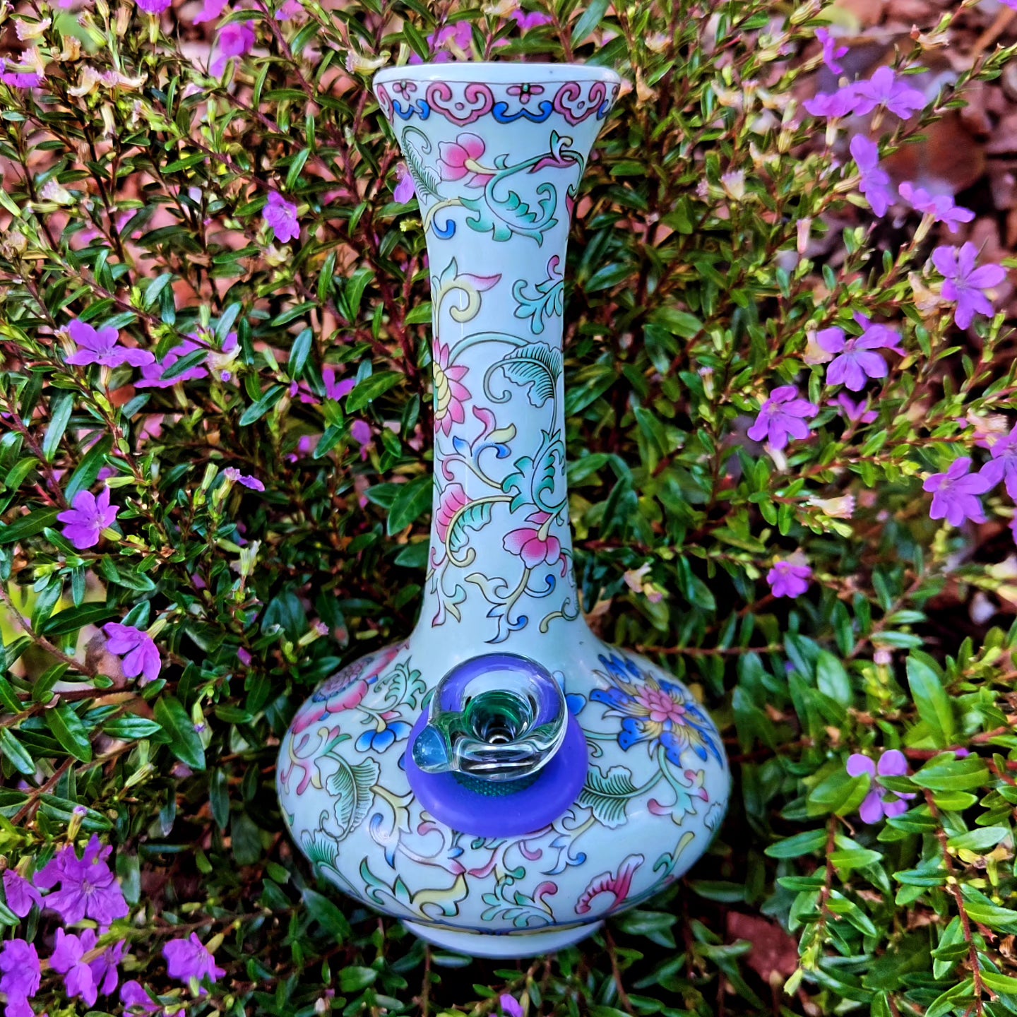 antique chinese qianling dynasty enamel vase bong