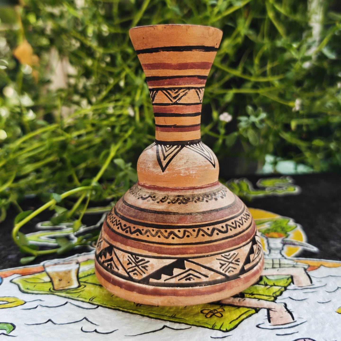 1940s ceramic african vase bong