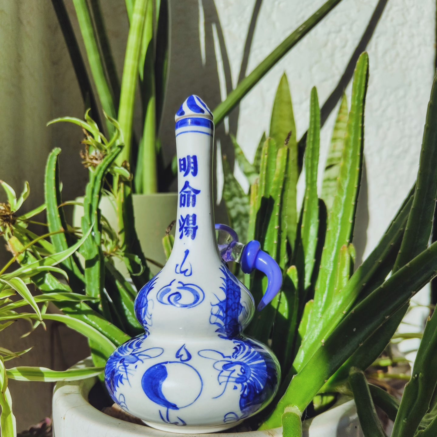 vintage japanese sake dragon bong