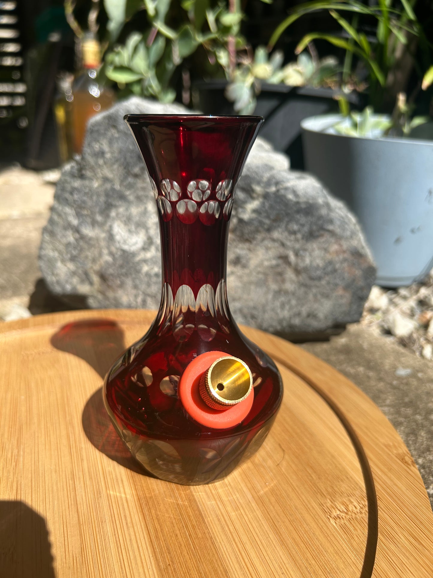 Bohemian ruby flashed glass