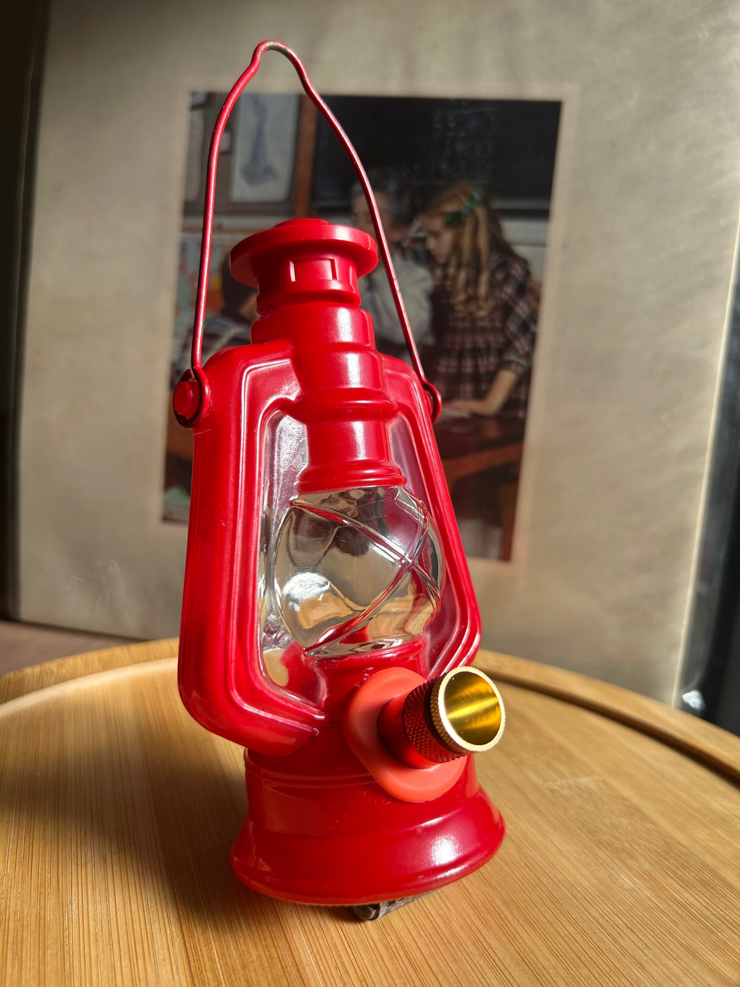 Avon 1970s red lantern