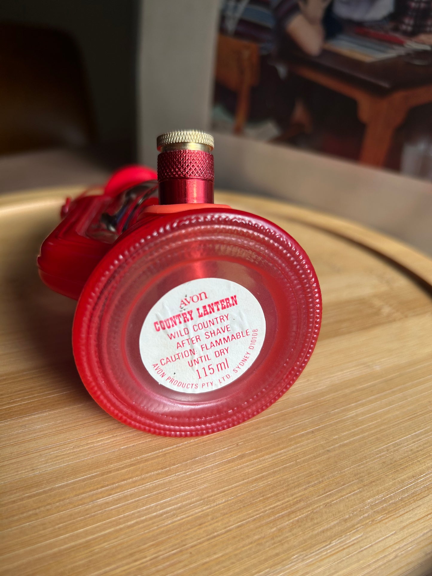 Avon 1970s red lantern