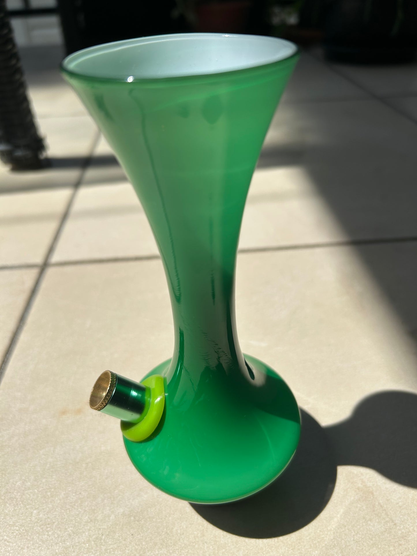 Midcentury Scandinavian green vase