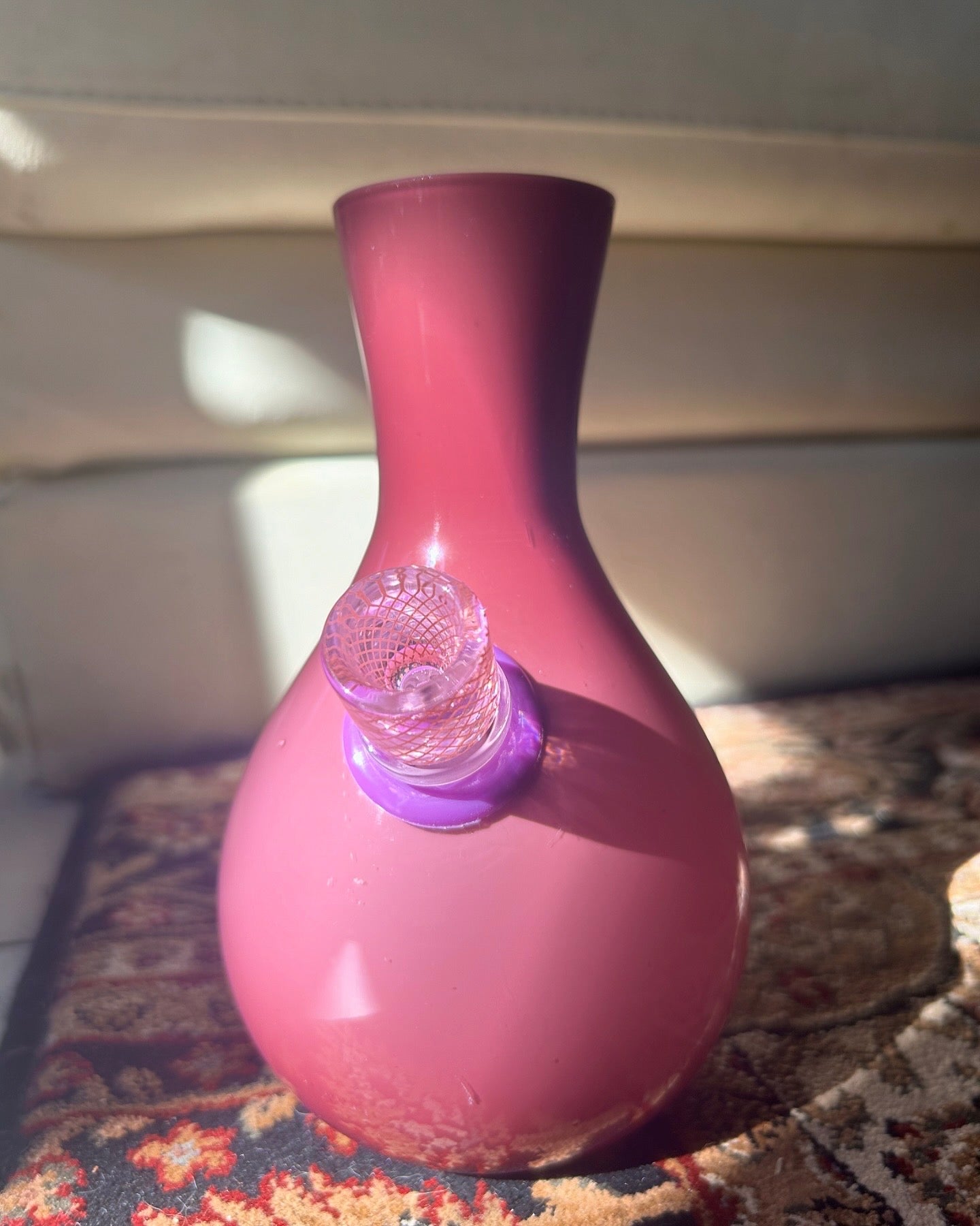 Bohemian purple rain vase