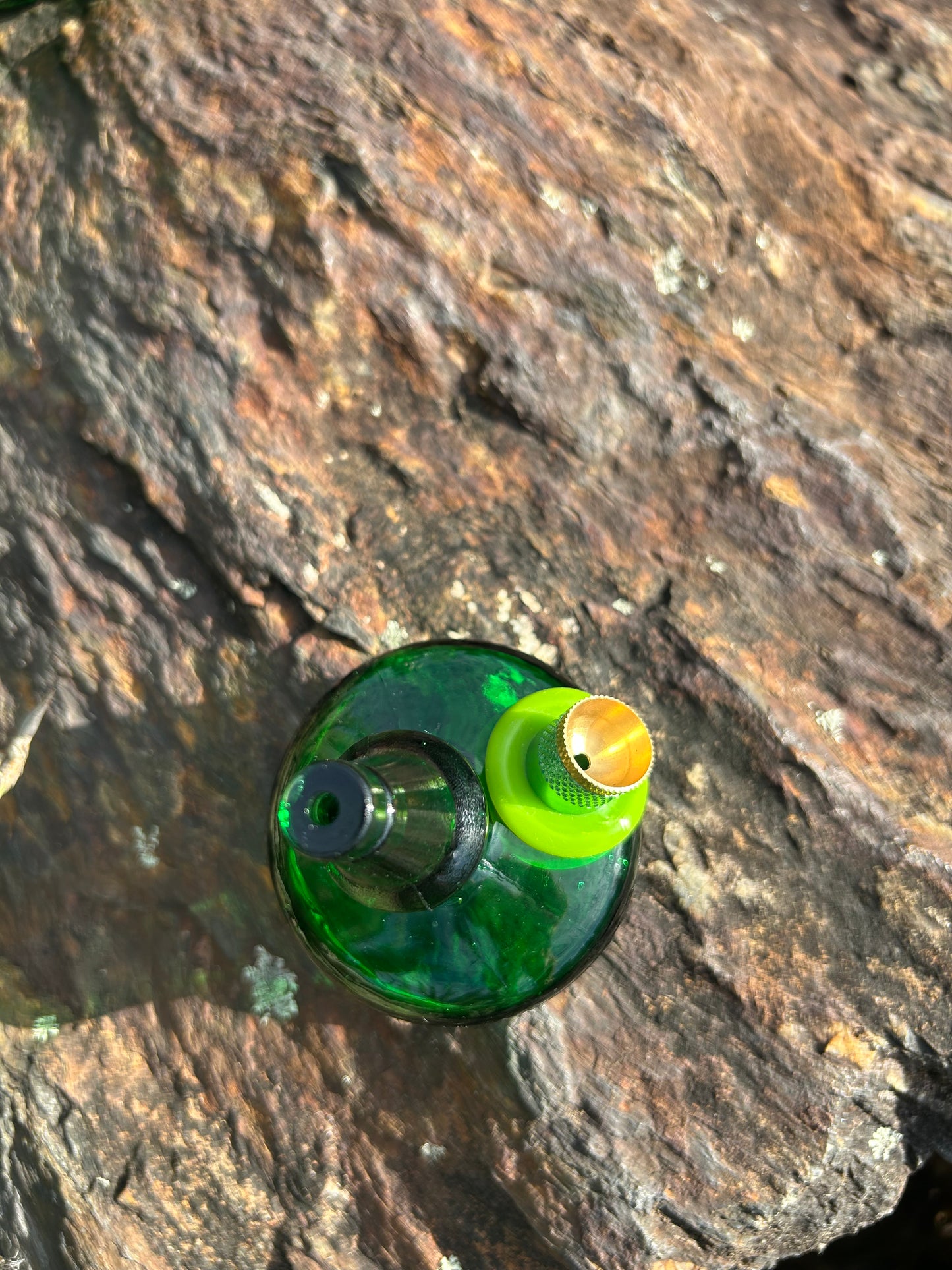 Green glass lion duo 1960’s