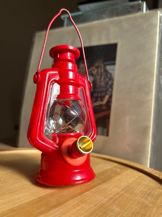 Avon 1970s red lantern