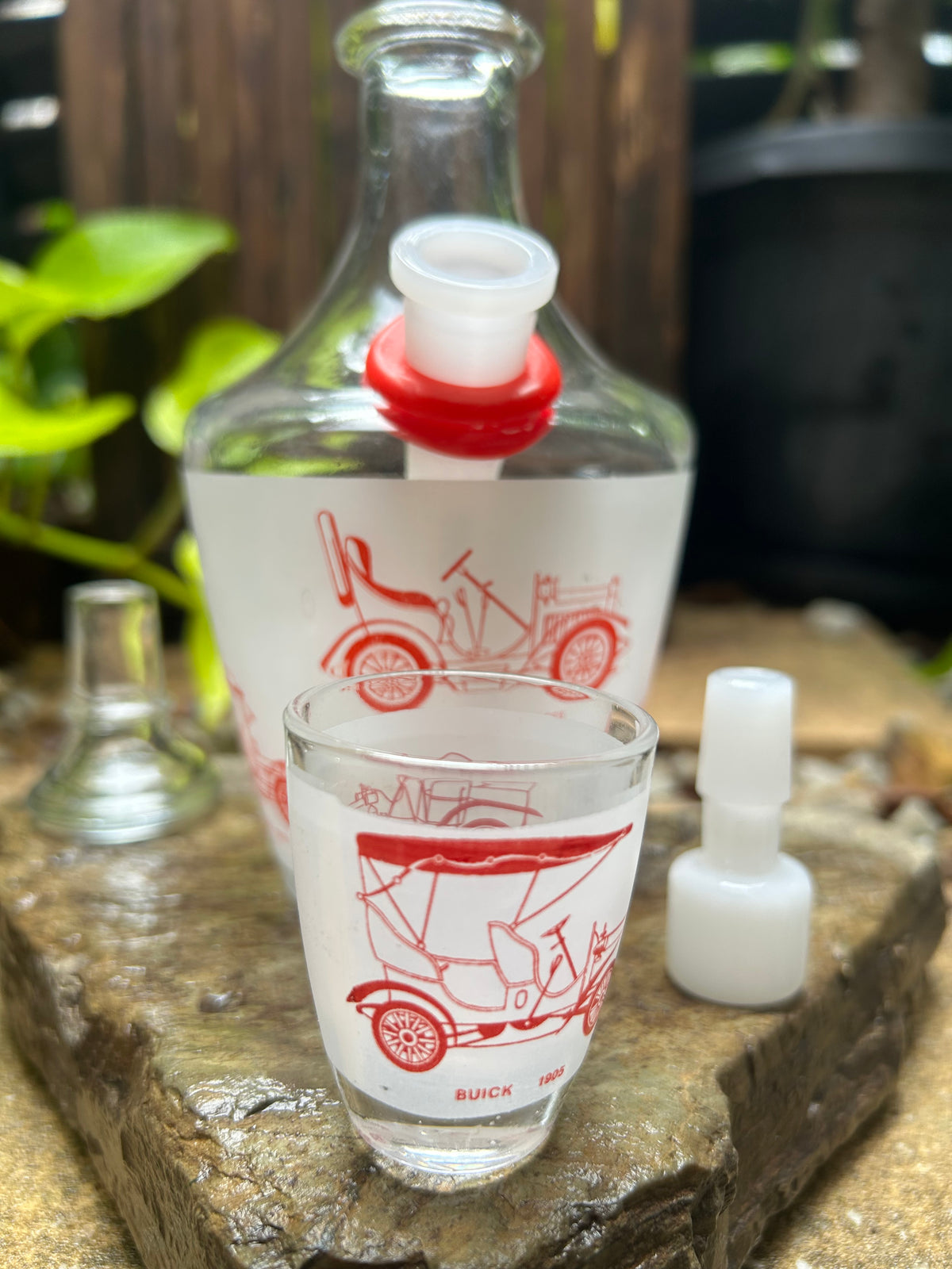 The Vintage Motorist 1960s French Automotive Decanter Set