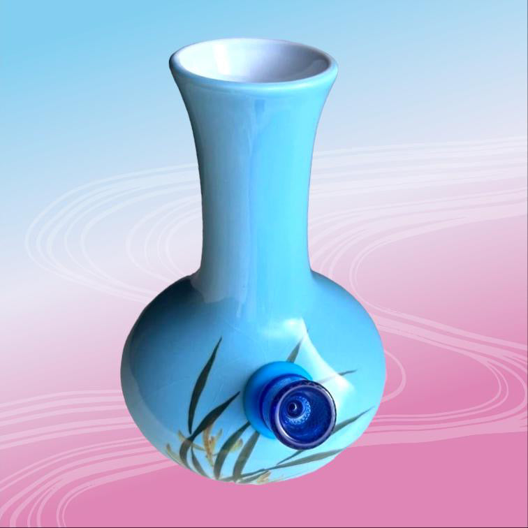 Bird of paradise vase