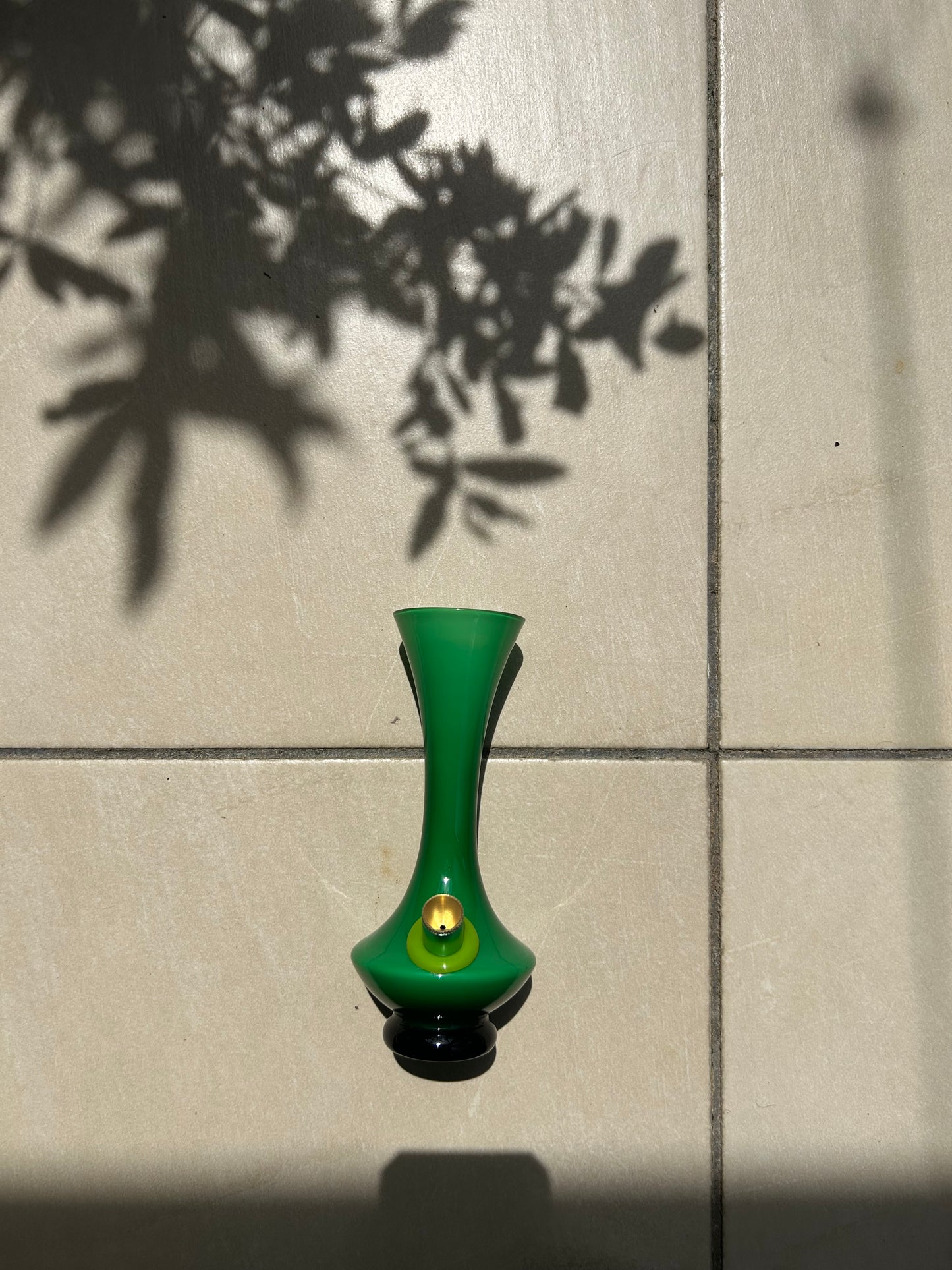 Midcentury Scandinavian green vase