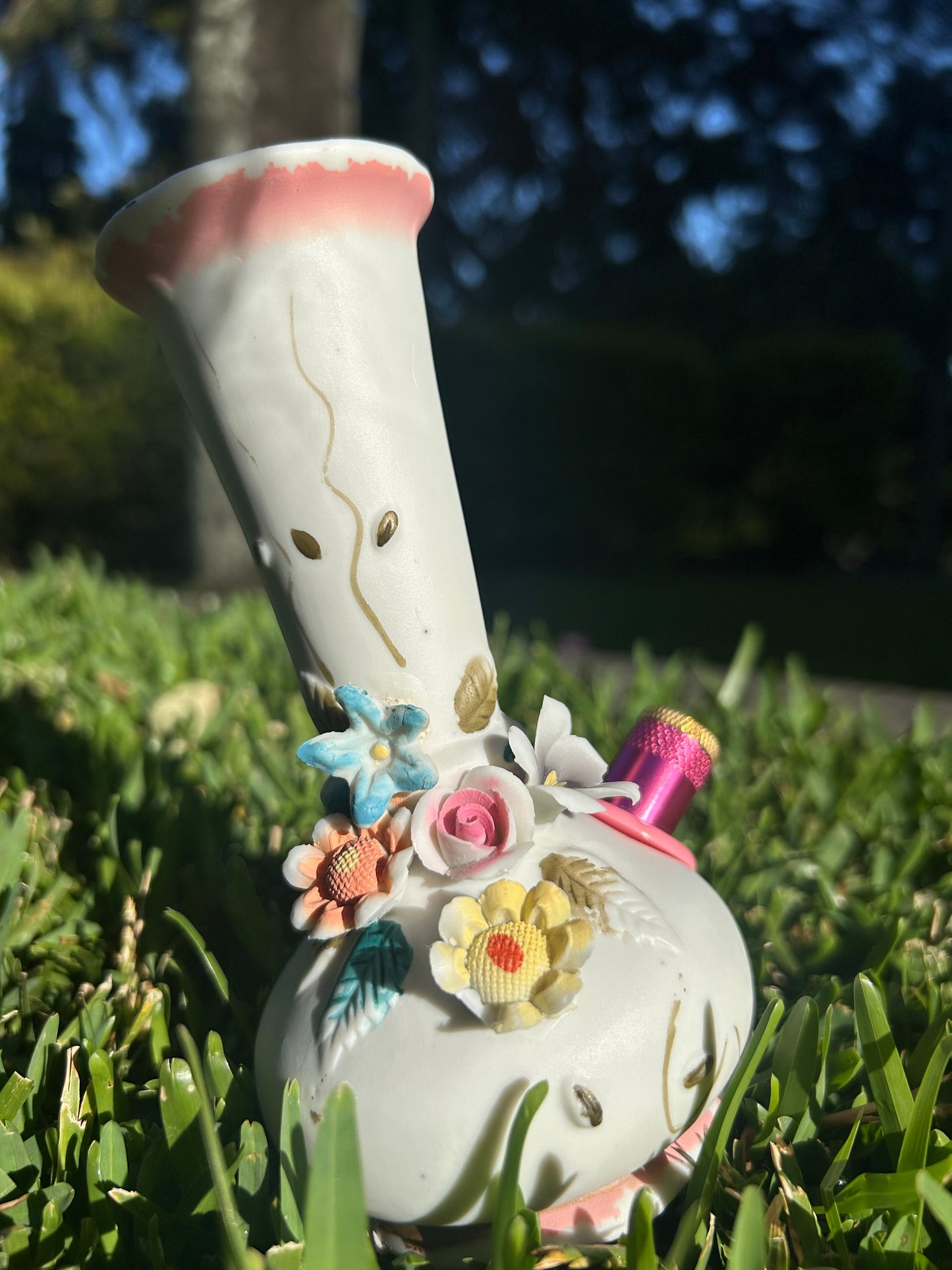 Ceramic mid century floral