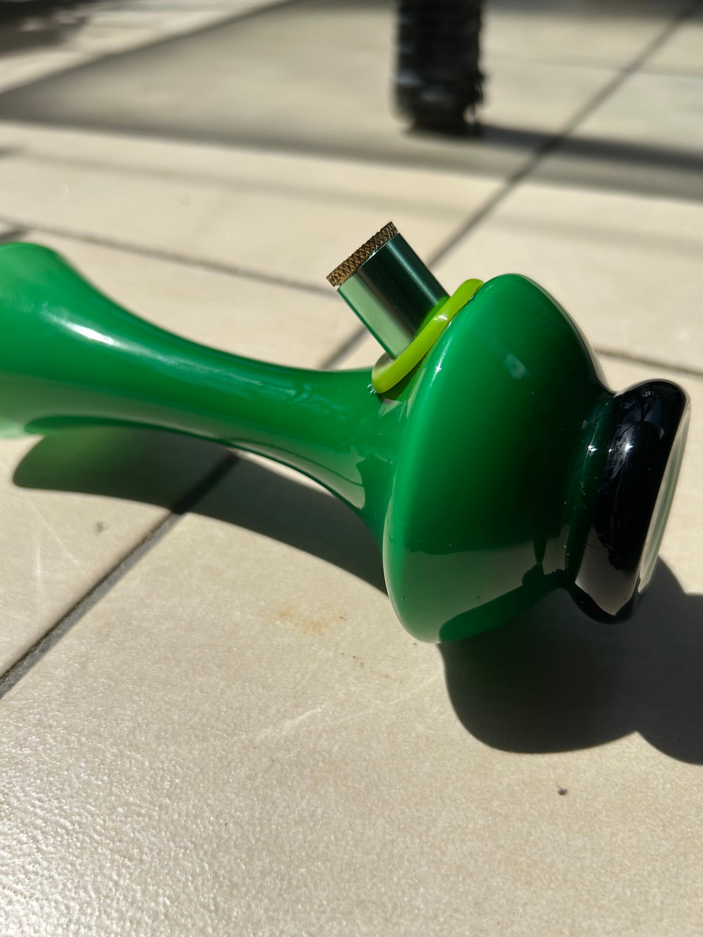 Midcentury Scandinavian green vase