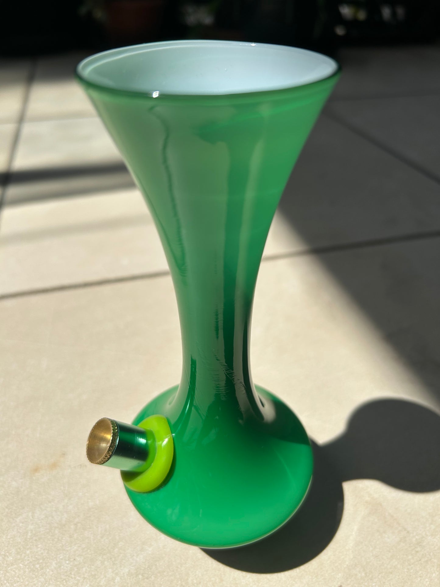 Midcentury Scandinavian green vase