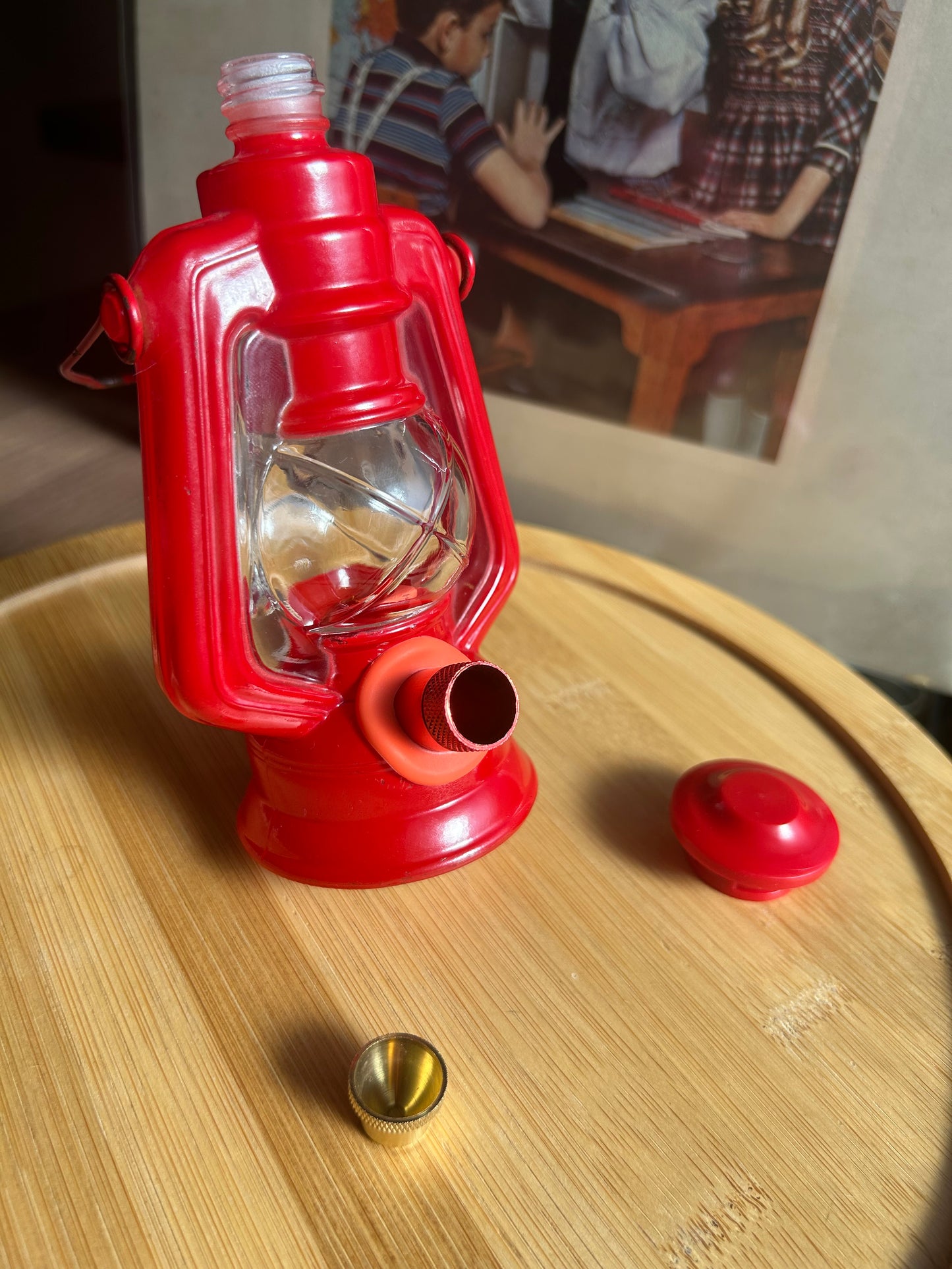 Avon 1970s red lantern