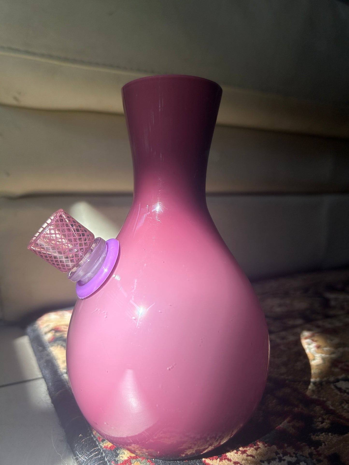 Bohemian purple rain vase