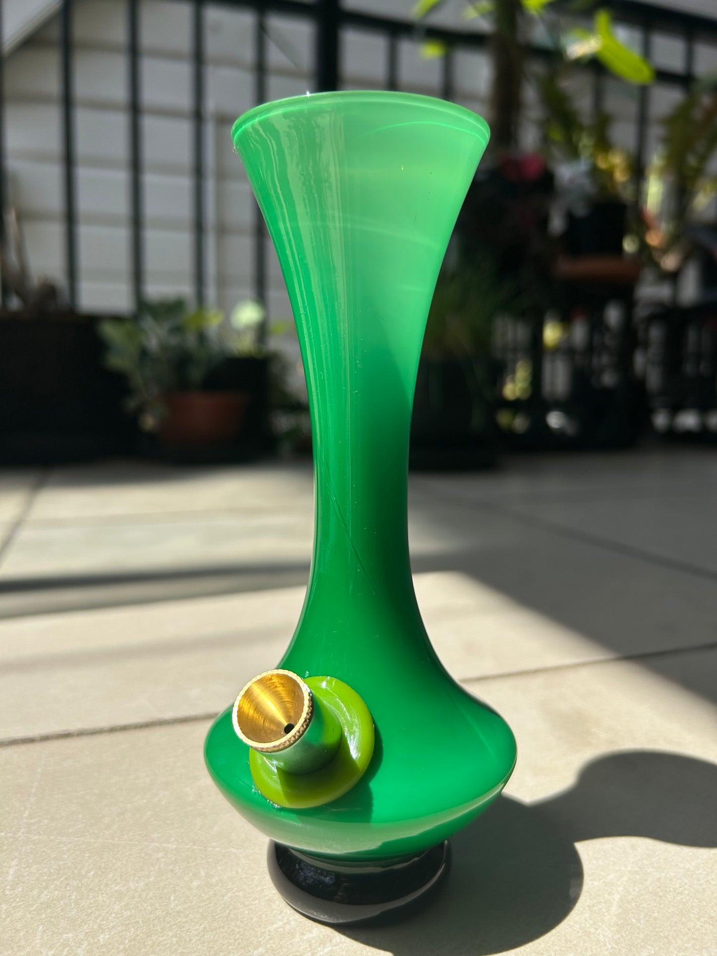 Midcentury Scandinavian green vase