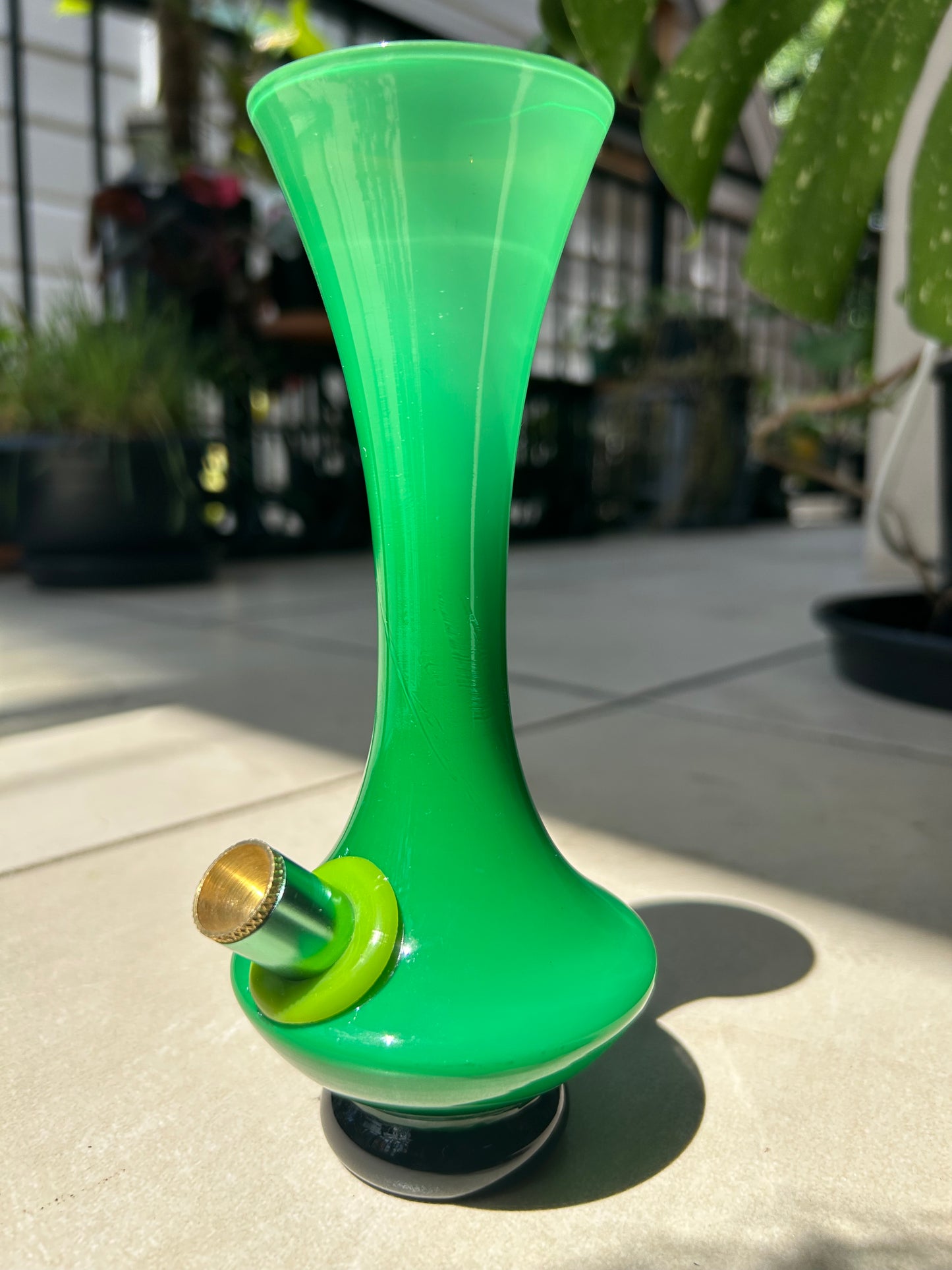 Midcentury Scandinavian green vase