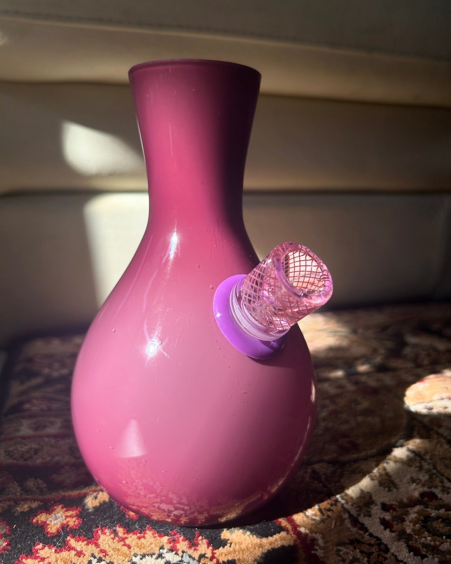 Bohemian purple rain vase