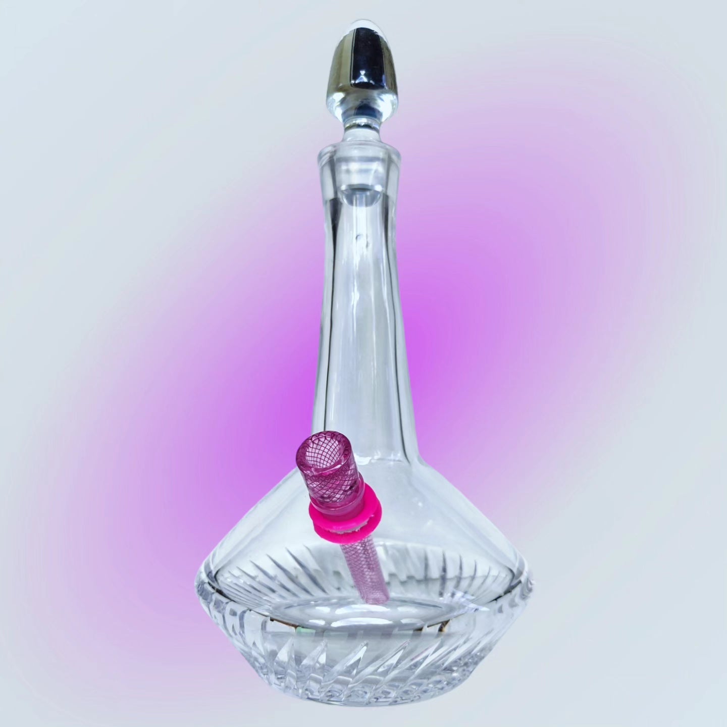 1960's french crystal decanter with original stopper