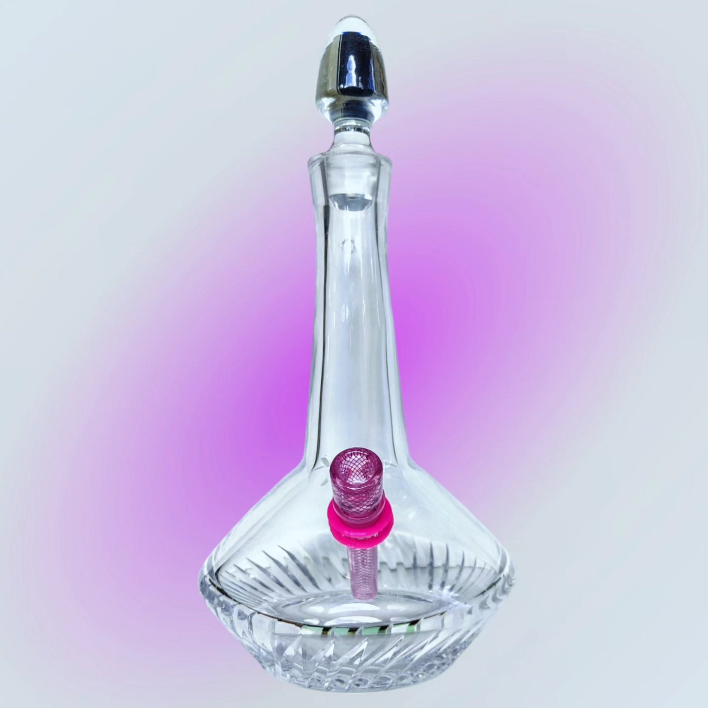 1960's french crystal decanter with original stopper