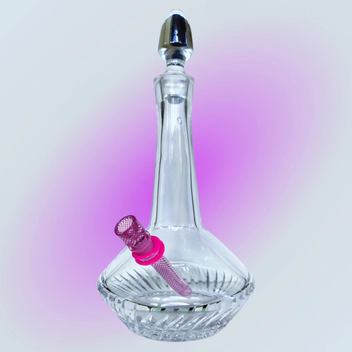 1960's french crystal decanter with original stopper