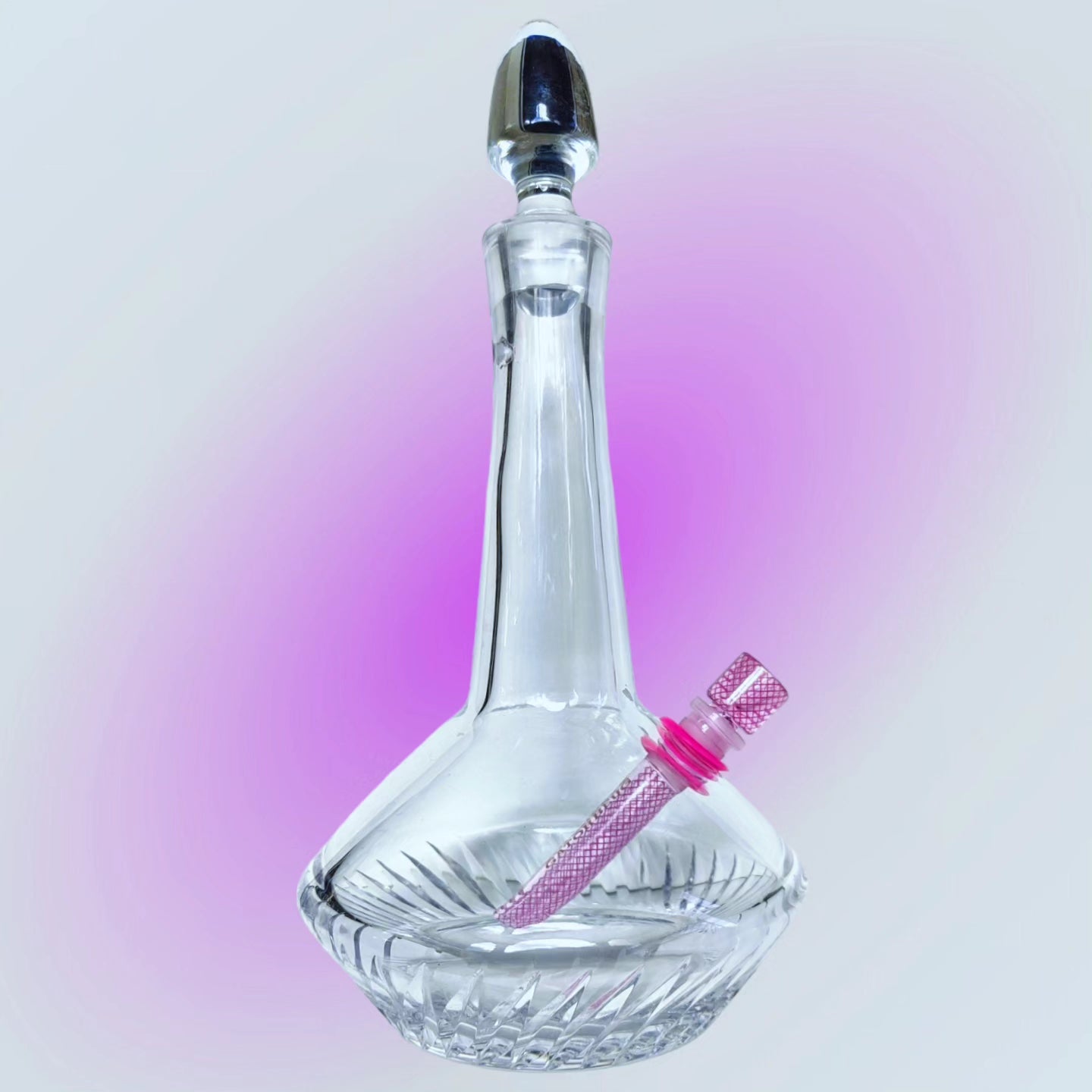 1960's french crystal decanter with original stopper