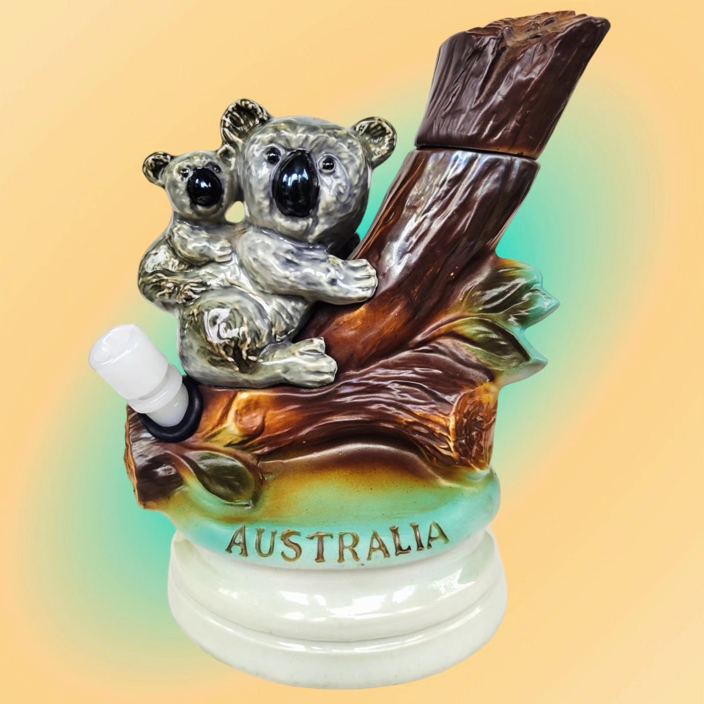 1973 beams regal china 'australia' koala decanter with original stopper