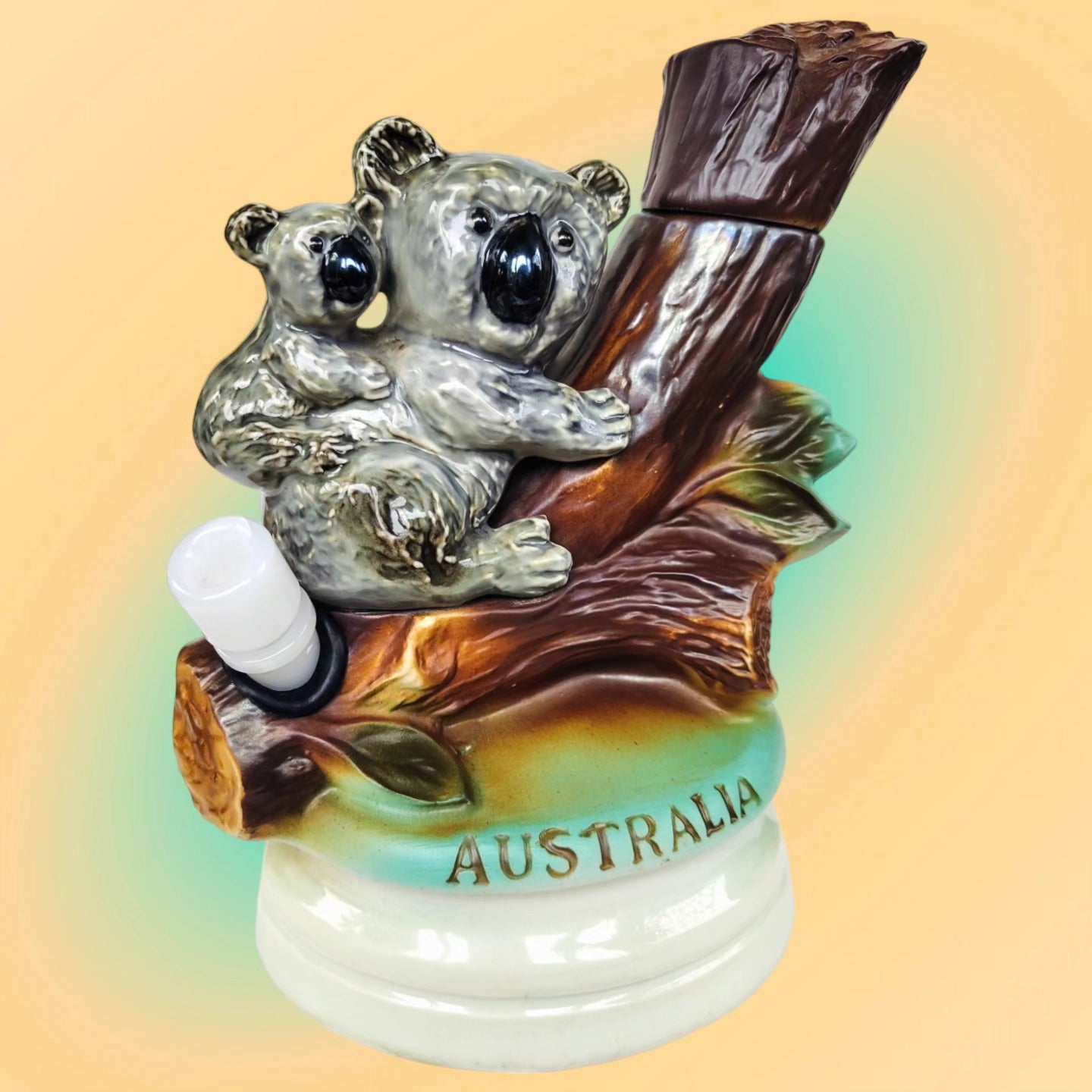 1973 beams regal china 'australia' koala decanter with original stopper