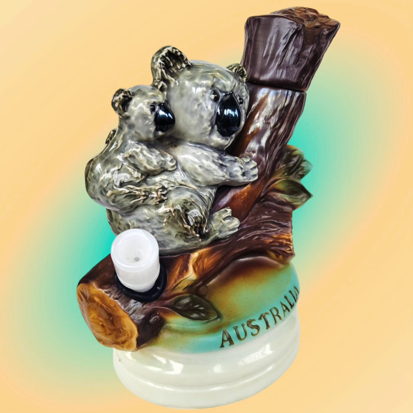 1973 beams regal china 'australia' koala decanter with original stopper