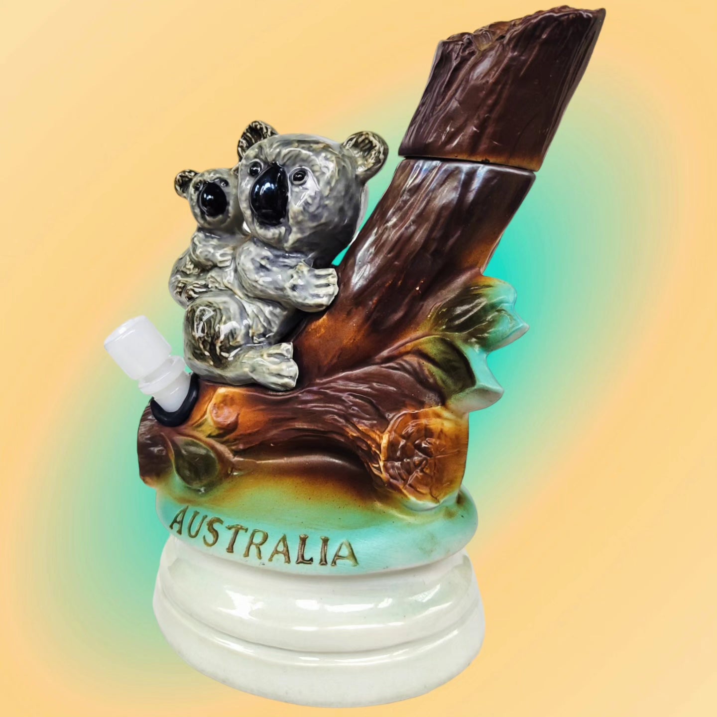 1973 beams regal china 'australia' koala decanter with original stopper