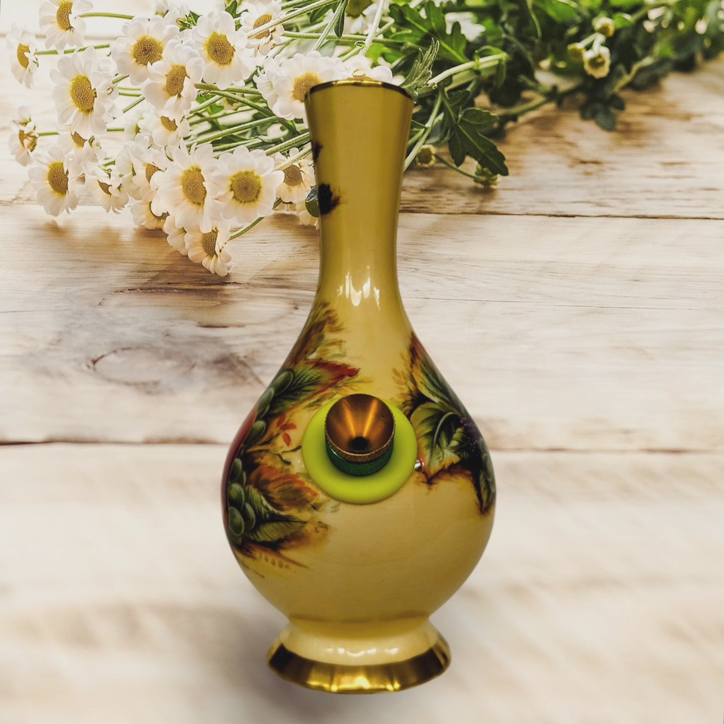 aynsley orchard gold bus vase bongo