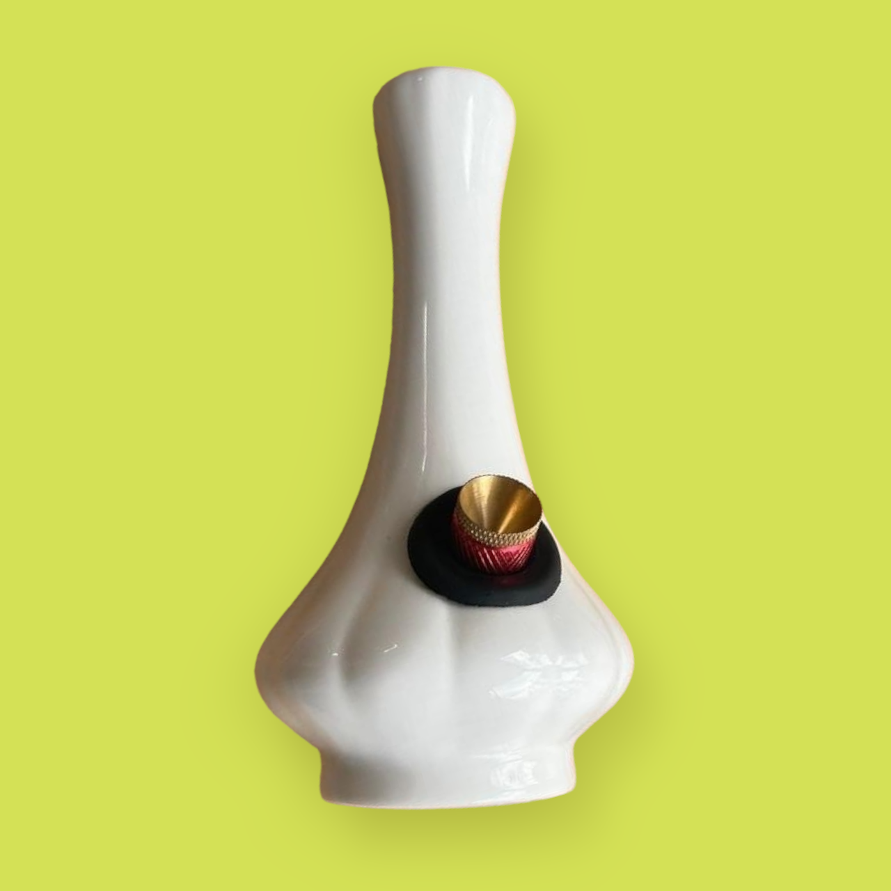 curvaceous midcentury ceramic bud vase