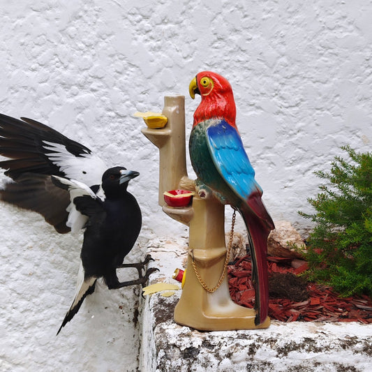 very rare ceramic 70s french annèè dele garnier bird bong