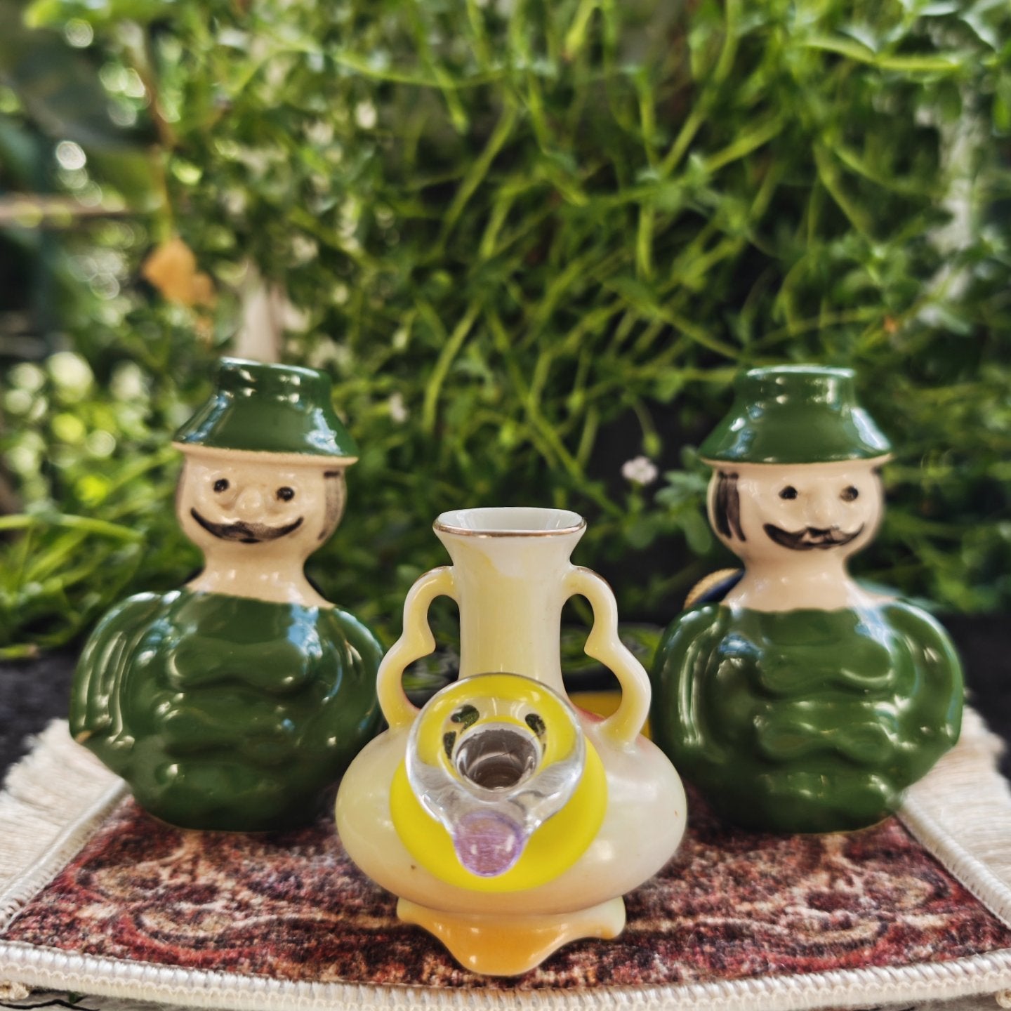 vintage miniature bong set. three fully functional mini bongs