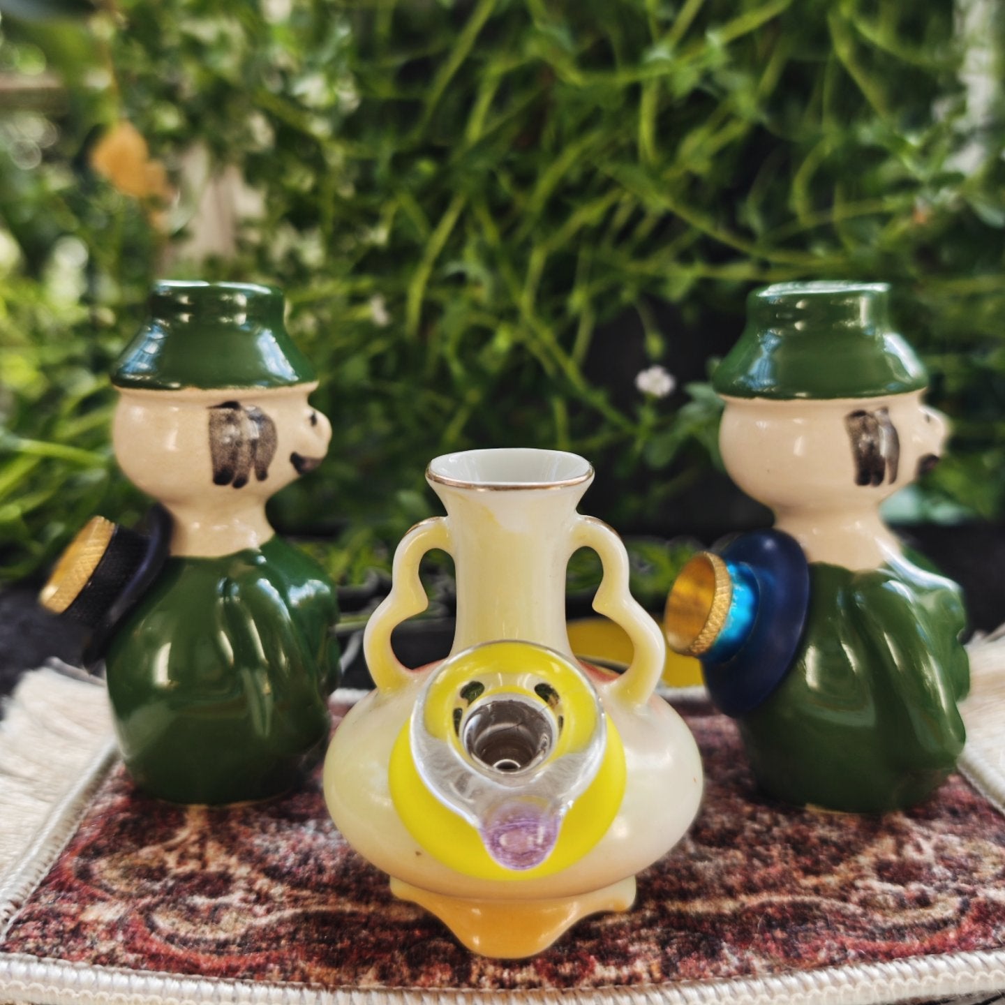 vintage miniature bong set. three fully functional mini bongs